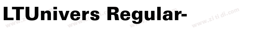 LTUnivers Regular字体转换